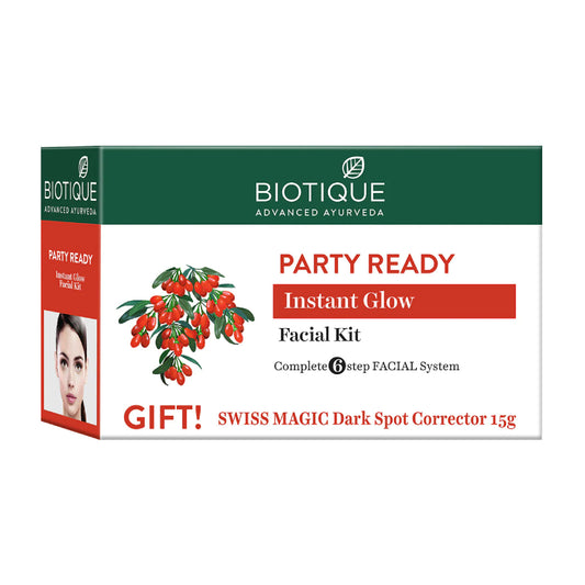 Biotique Party Ready Instant Glow Facial Kit 5x10g+15g
