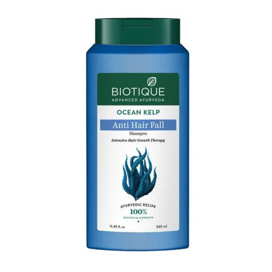 BIOTIQUE Ocean Kelp Anti Hair Fall Shampoo - Intensive Hair Growth Therapy, 340 ml