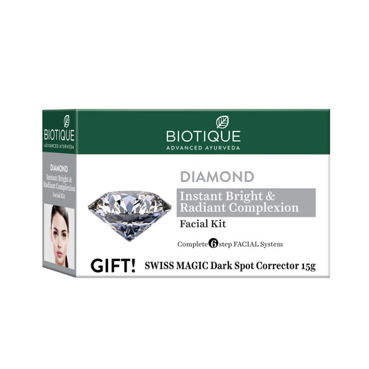 Biotique Diamond Facial Kit Instant Bright and radiant Complexion 65gm