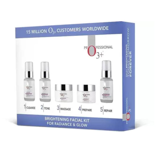 O3+ Brightening Facial Kit For Radiance & Glow  (5 x 52 g)