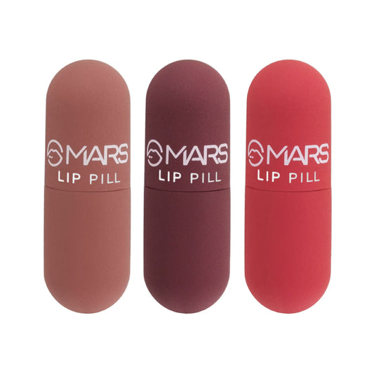 MARS Mini Lip Pill - 01 Romantic Red (Set of 3) (3g Each)