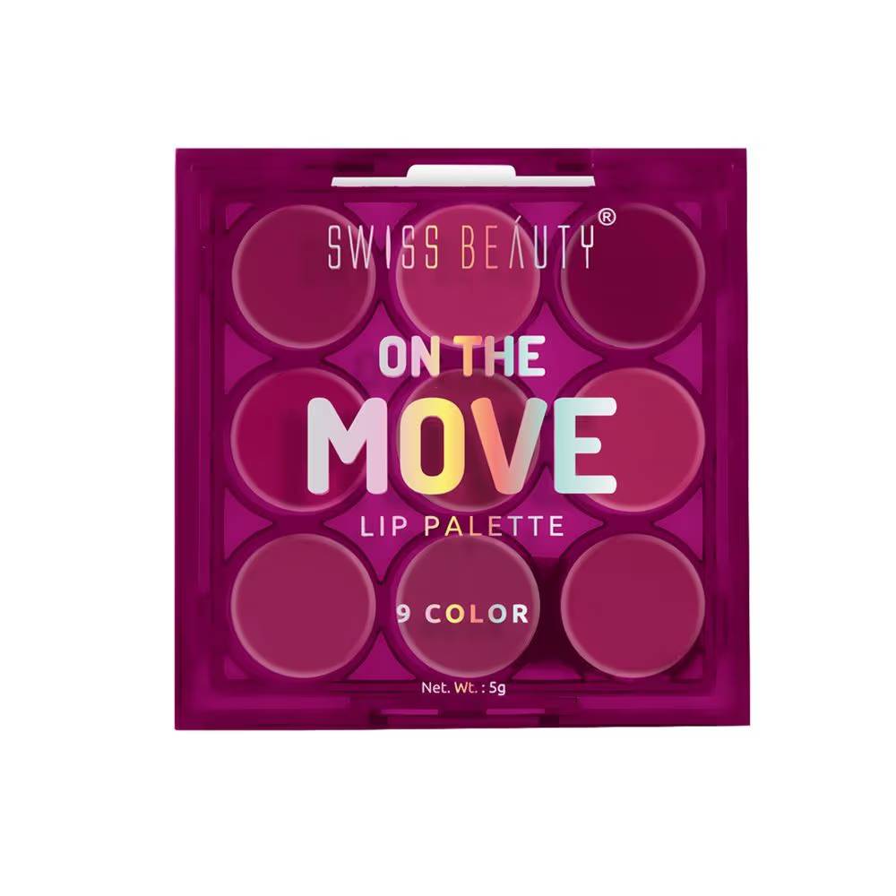 Swiss Beauty On The Move Lip Palette - Pink & Mauve (5gm)