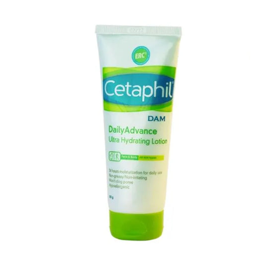 Cetaphil Daily Advance Ultra Hydrating Lotion - Face & Body, All Skin Types, Non-Greasy & Non-Irritating, 100 ml