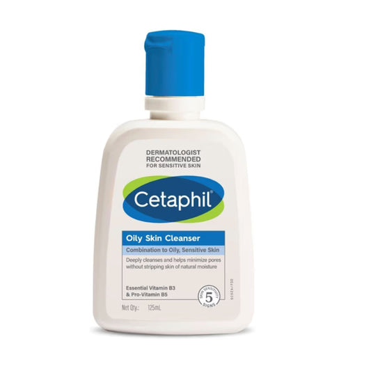 Cetaphil Oily Skin Cleanser for Acne-prone Skin with Niacinamide Dermatologist Recommended (125ml)