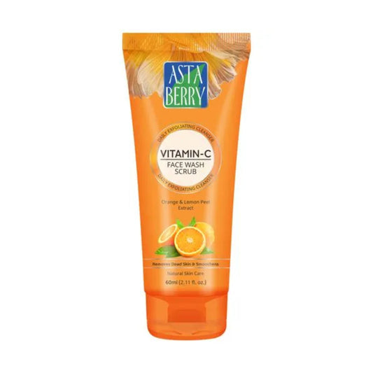 Astaberry Vitamin C Face Wash Scrub, 60 ml