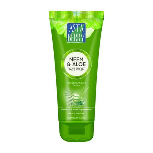 Astaberry Neem & Aloe Face Wash, 60 ml