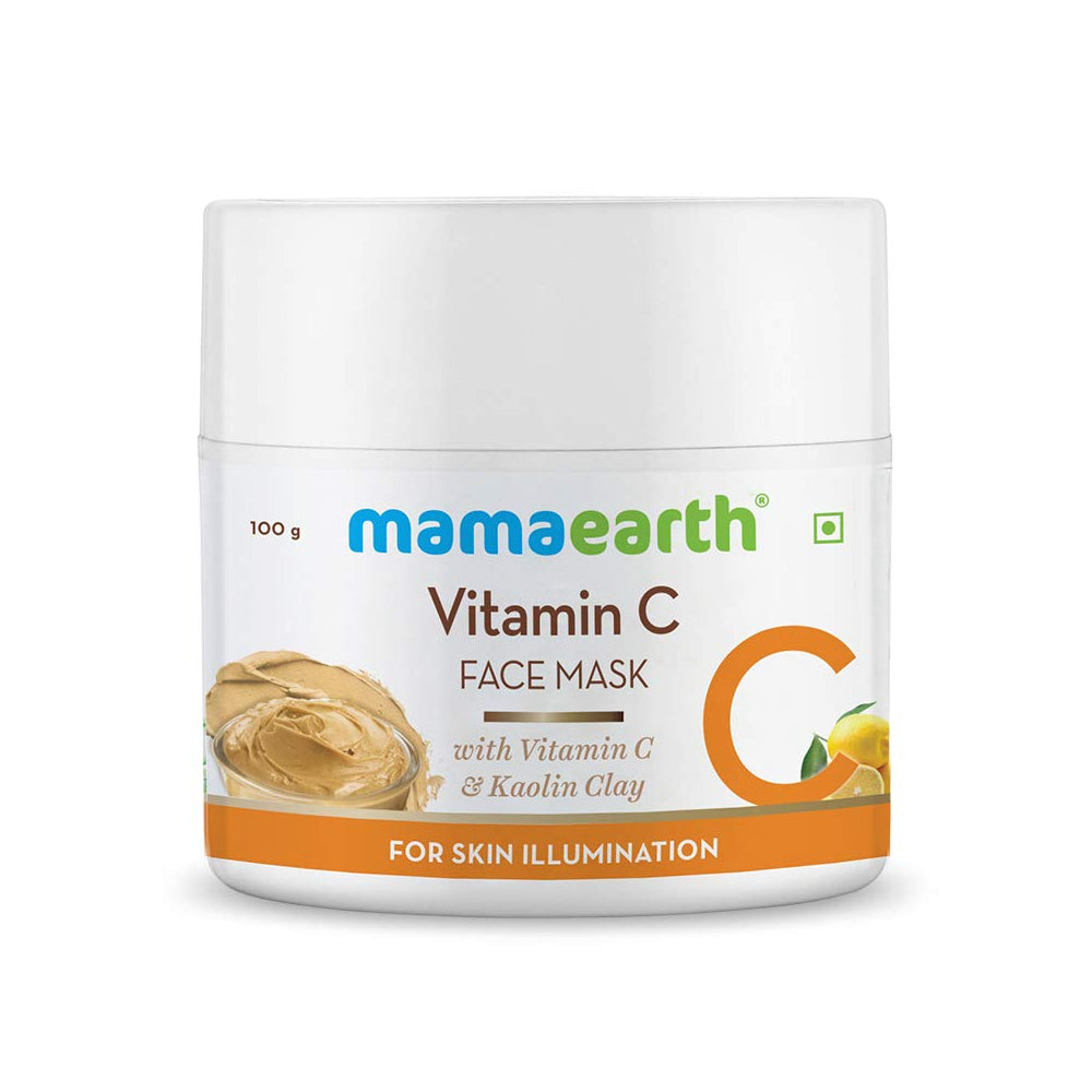 Mamaearth Vitamin C Face Mask with Kaolin Clay for Skin Illumination (100gm)