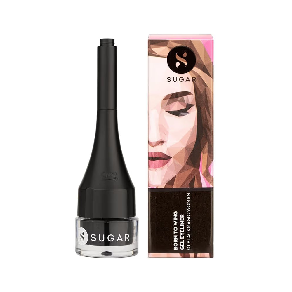 SUGAR Born To Wing Gel Eyeliner - 01 Black Magic Woman (2.3g)