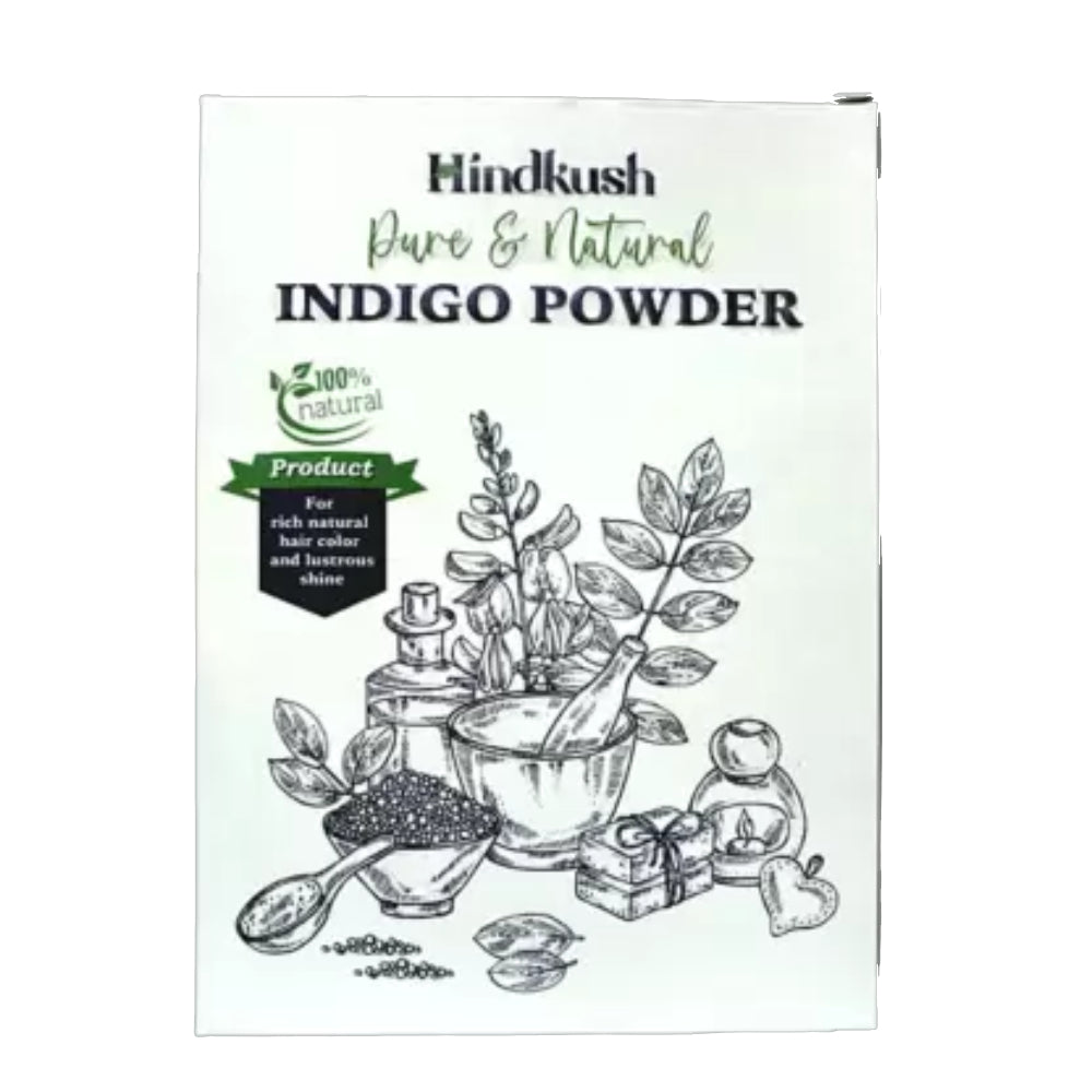 Hindkush Indigo Powder For rich natural hair color and lustrous shine 02 50g