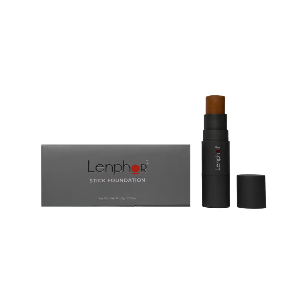 Lenphor Waterproof Long-lasting Full Coverage Stick Foundation - Dark Brown 06 (8 g)