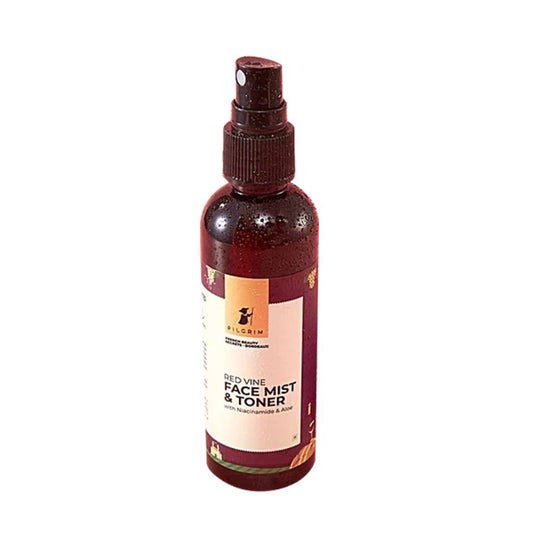Pilgrim Alcohol Free Red Vine Face Mist & Toner With Vitamin B3 & Aloe - For All Skin Types, 100 ml