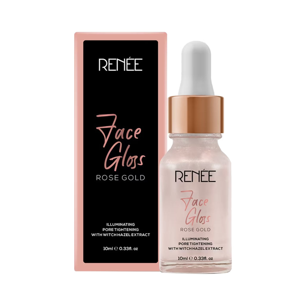 RENEE Face Gloss With Hyaluronic Acid Face Primer - Rose Gold (10ml)