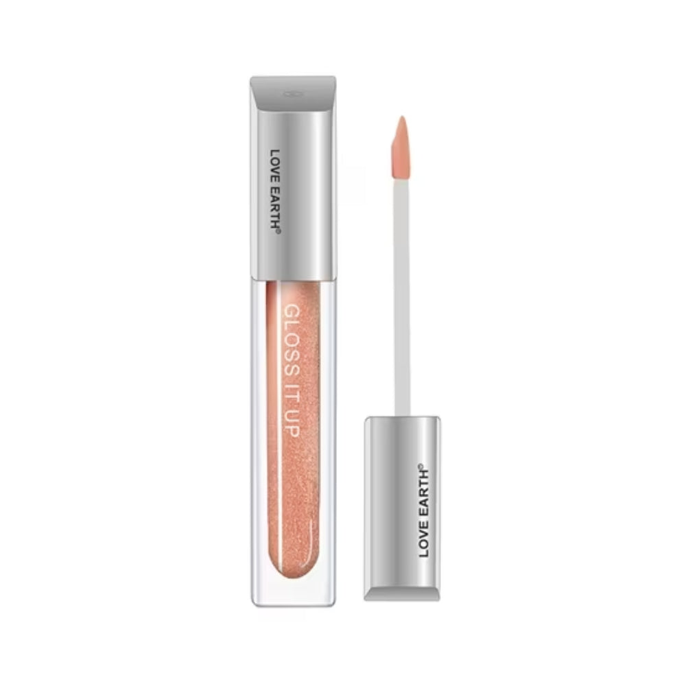 Love Earth Gloss It Up Liquid Lip Gloss - Gold Glam (3ml)