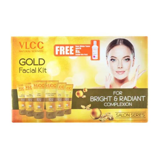 VLCC Gold Facial Kit, 300 g (Free 100 ml Rose Water Toner)