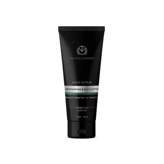 The Man Company Face Scrub Lemongrass & Eucalyptus Charcoal 75g