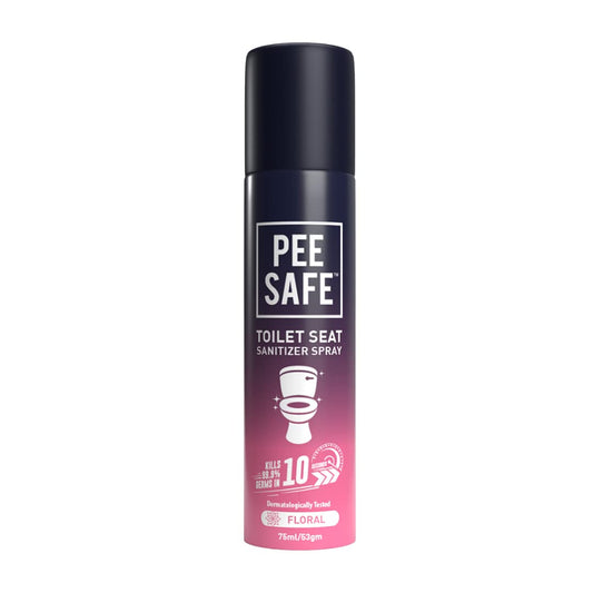 Pee Safe Toilet Seat Sanitizer Spray (75ml)- Floral