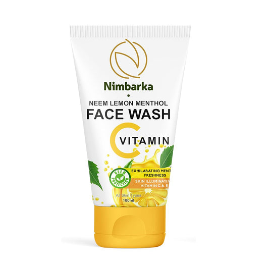 Nimbarka Neem Lemon Menthol Face Wash All Skin Types 100ml