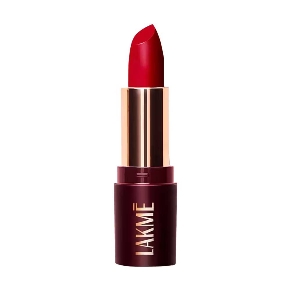 Lakme Ultimat Glam Satin Matte Lipstick - Bold Red (4.3g)