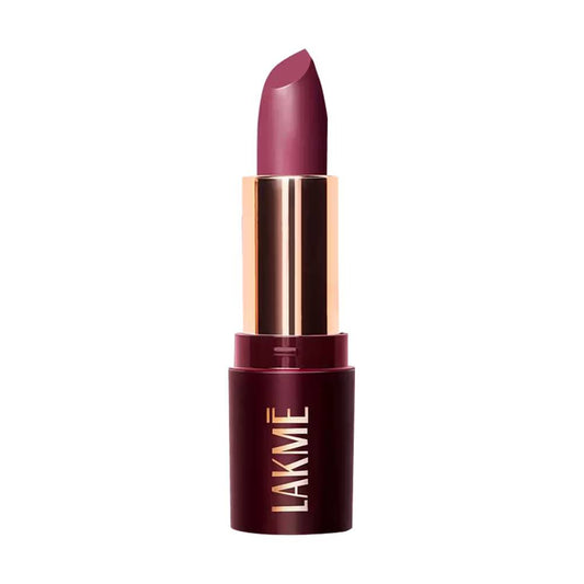 Lakme Ultimat Glam Satin Matte Lipstick - Purple Sparkle (4.3g)