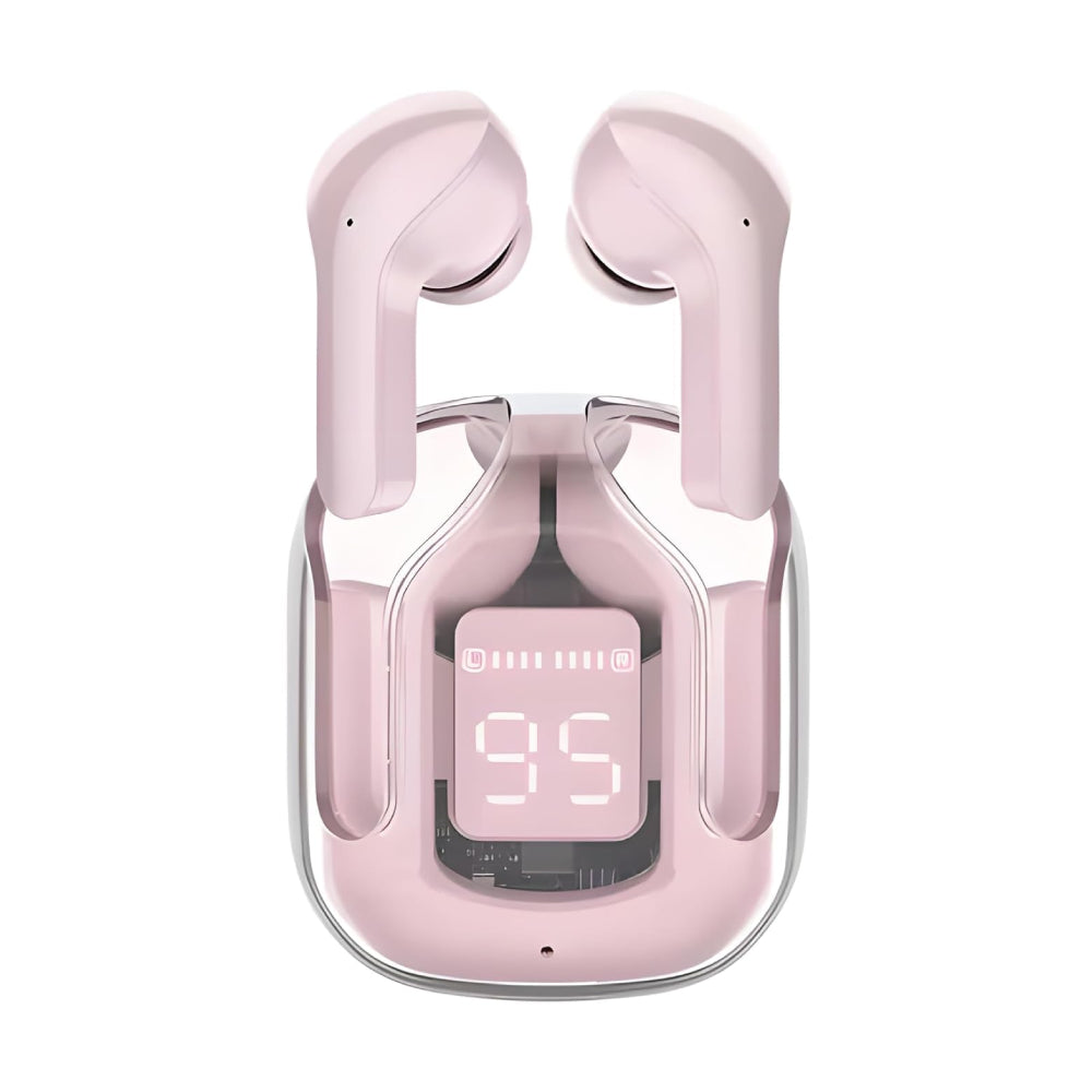 Bluetooth Earphones with ENC Noise Cancelling (Pink)