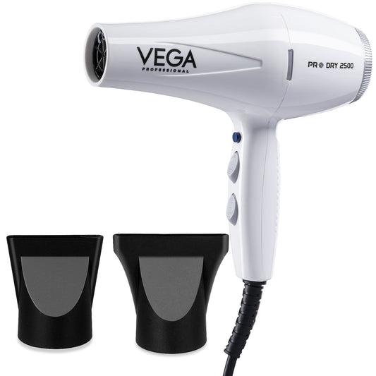 VEGA Professional Pro Dry 2200-2500w Hair Dryer -White (VPPHD-08)