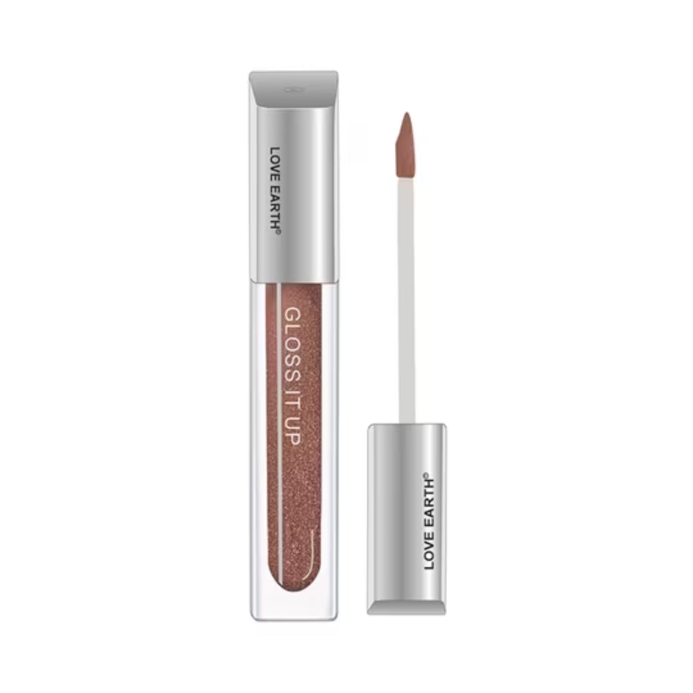 Love Earth Gloss It Up Liquid Lip Gloss - Honey Dip (3ml)