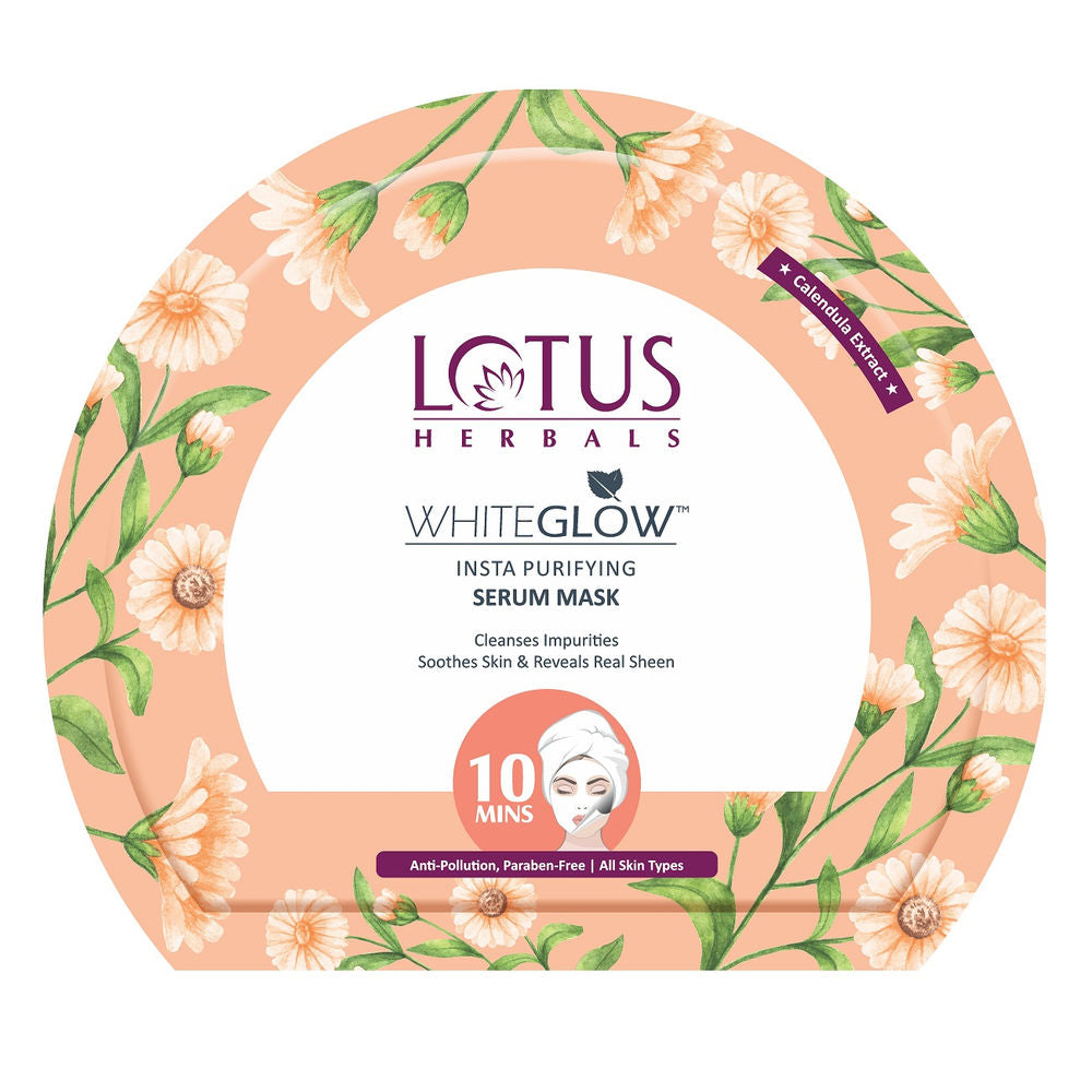 Lotus Herbals WhiteGlow Insta-Purifying Serum Sheet Mask (20g)