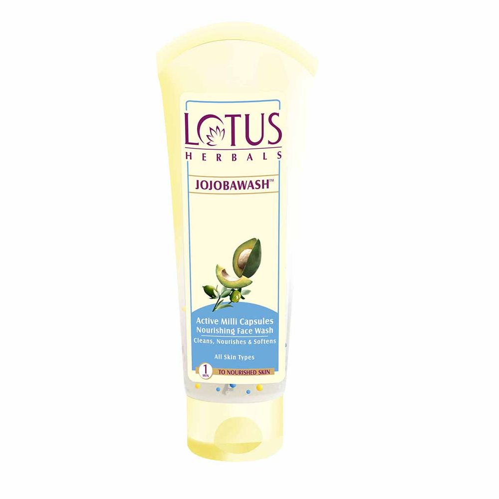 Lotus Herbals Jojobawash Active Milli Capsules Nourishing Face Wash (80gm)