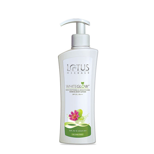 Lotus Herbals Whiteglow Skin Whitening & Brightening Hand & Body Lotion Spf 25 Pa+++ (300ml)