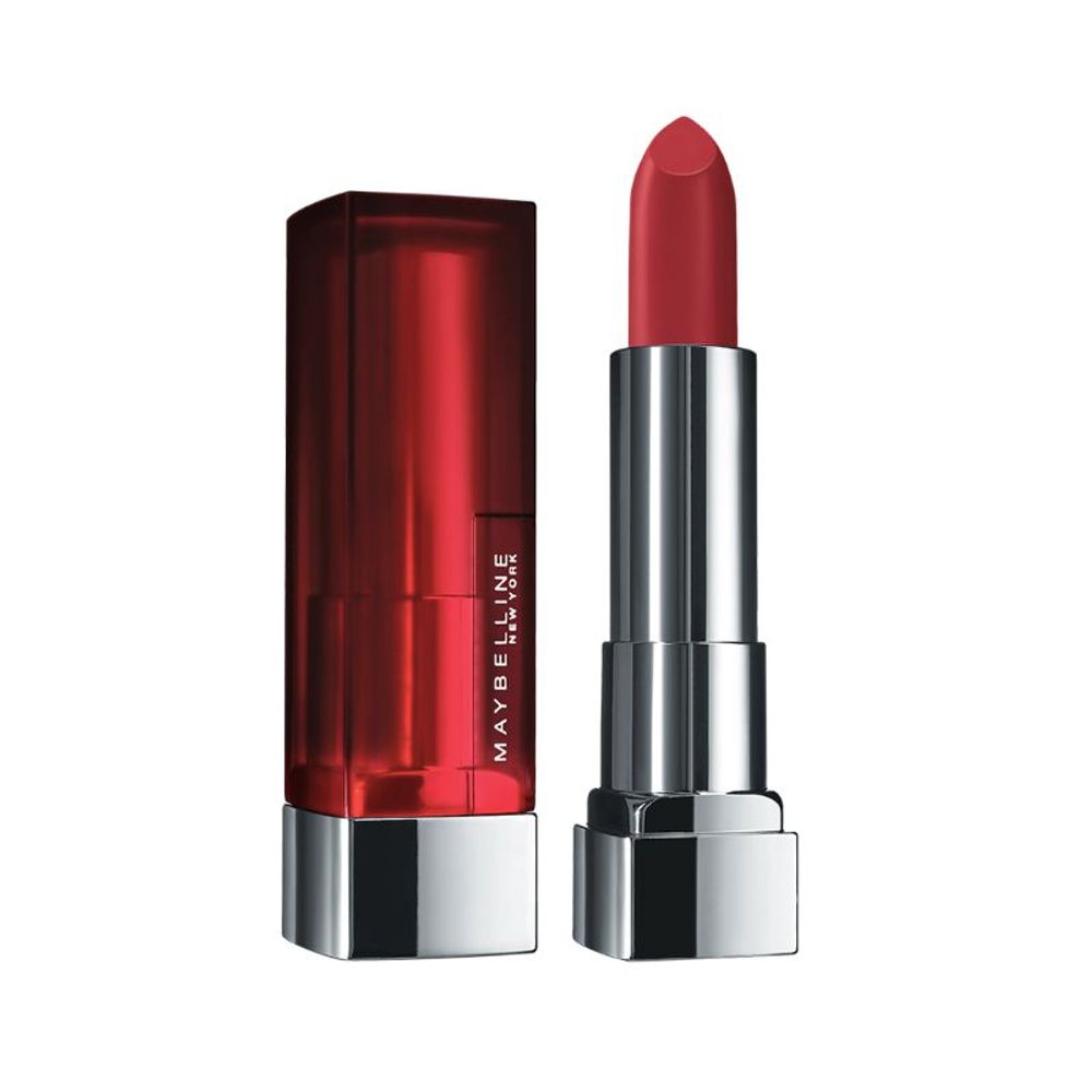 Maybelline New York Color Sensational Creamy Matte Lipstick - 602 Bitten Burgundy (3.9gm)