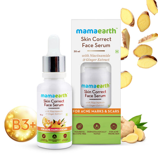 Mamaearth Skin Correct Face Serum with Niacinamide and Ginger Extract (30ml)
