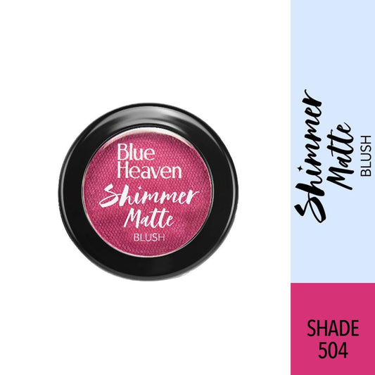 Blue Heaven Shimmer Matte Blush - 504 (7gm)