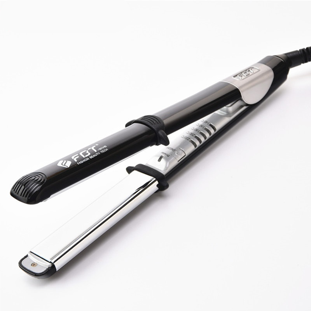 FBT straight hair straightener, double use, professional styling splint ion perm