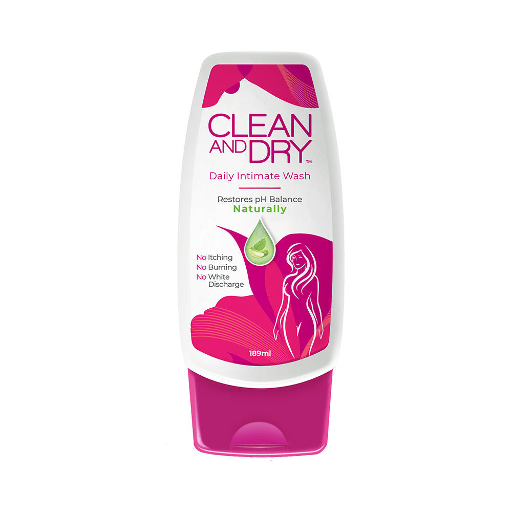 Clean & Dry Feminine Intimate Wash (189ml)