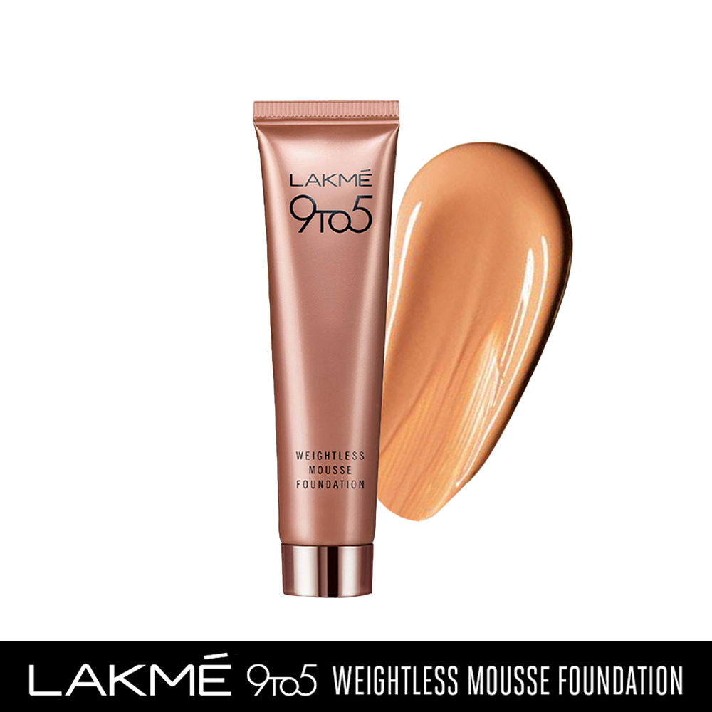 Lakme 9 to 5 Weightless Mousse Foundation - 03 Beige Caramel (25g)