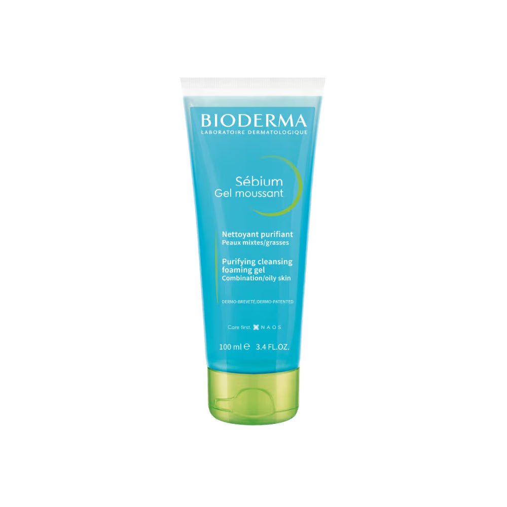Bioderma Sebium Gel Moussant Purifying Cleansing Foaming Gel Combination/Oily Skin (100ml)