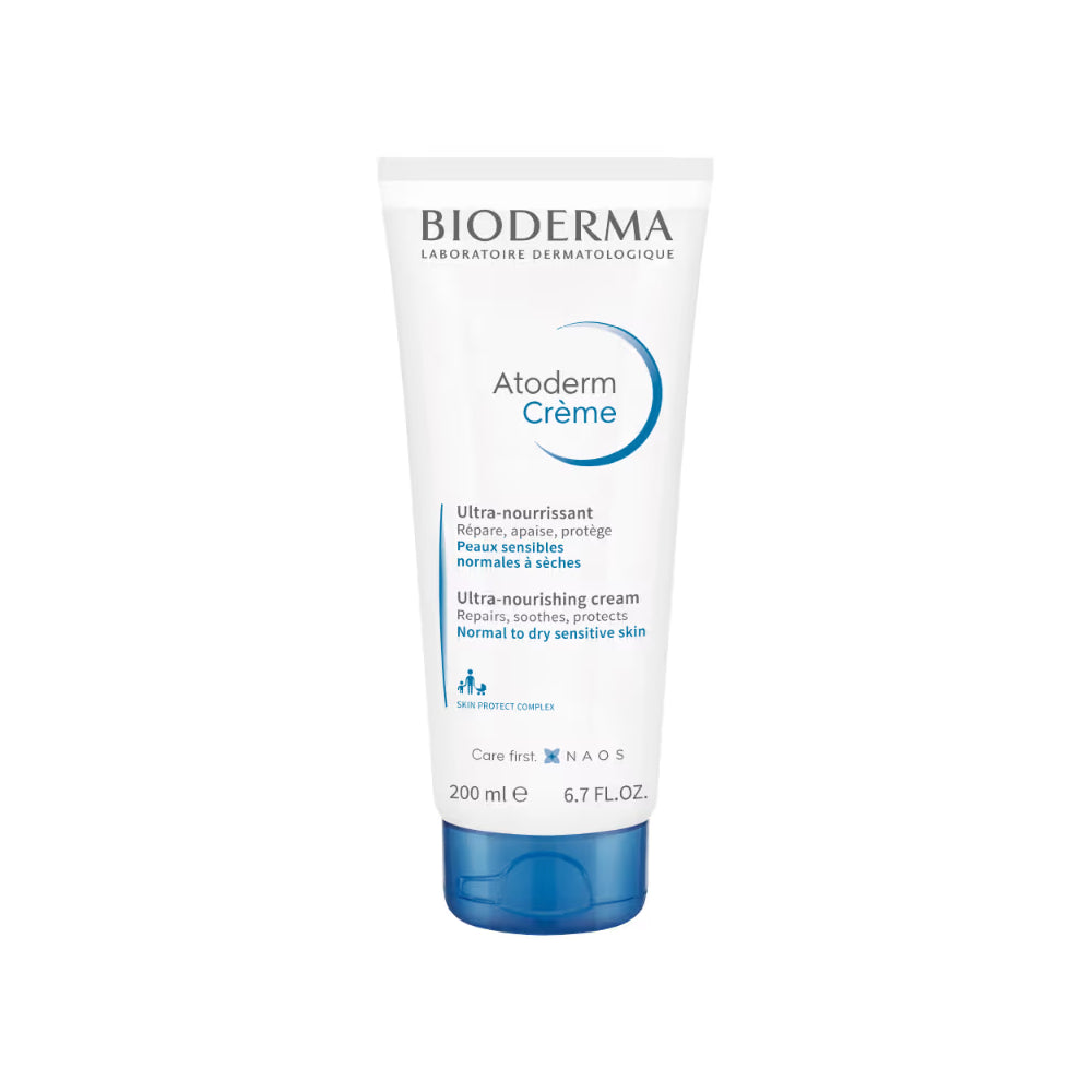 Bioderma Atoderm Creme Ultra-nourishing Face & Body Daily Care, Normal To Dry Skin (200 ml)