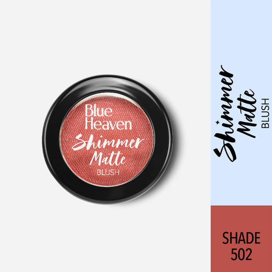 Blue Heaven Shimmer Matte Blush - 502 (7gm)