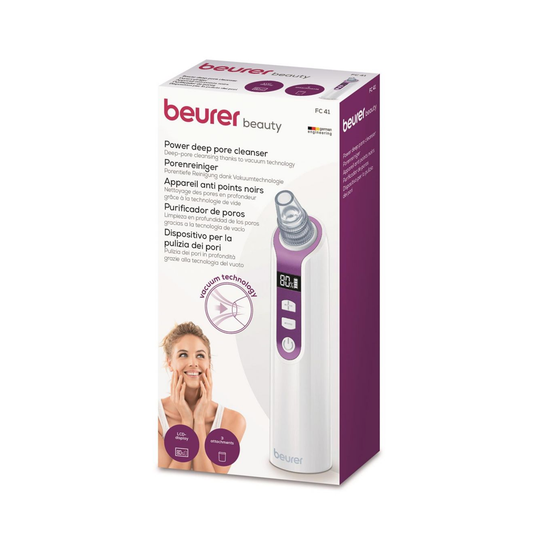 Beurer FC41 Power Deep Pore Cleanser With LCD Display & Vacuum Technology