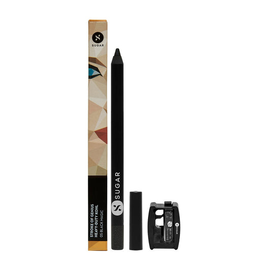 SUGAR Stroke Of Genius Heavy Duty Kohl With Free Sharpener - 05 Black Magic (1.2g)