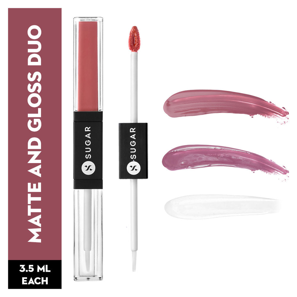 SUGAR Smudge Me Not Lip Duo - 09 Suave Mauve (Mauve) (3.5ml)