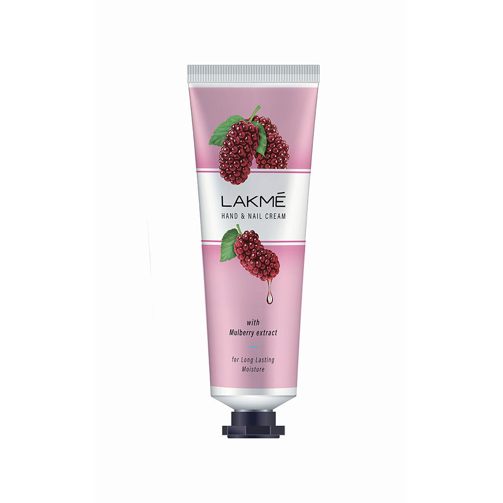 Lakme Hand & Nail Cream With Mulberry, Pentavitin And Almond Oil (30 g)