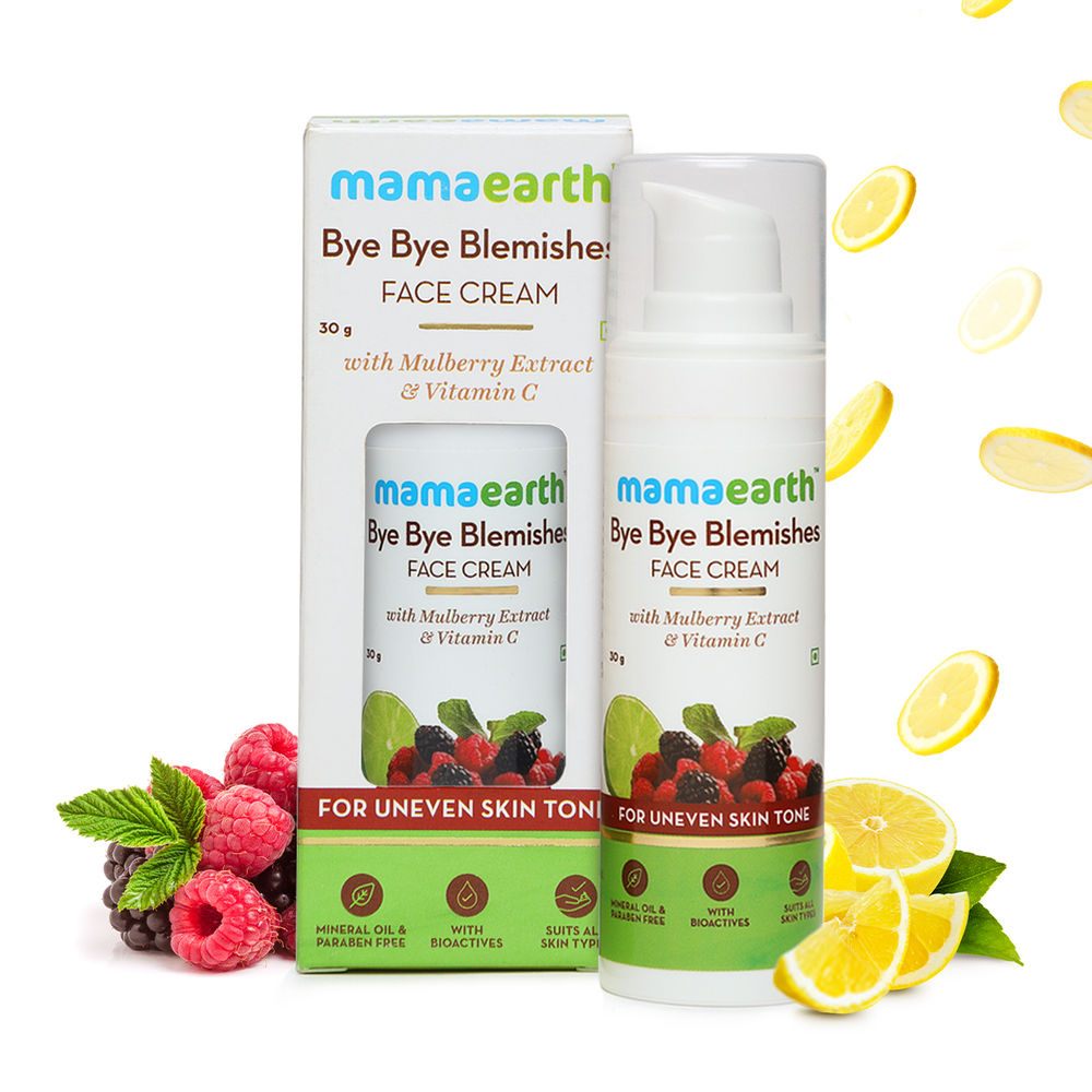 Mamaearth Bye Bye Blemishes Face Cream With Mulberry Extract & Vitamin C (30g)