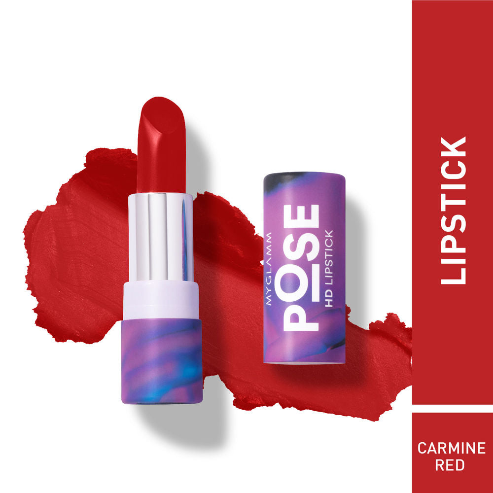 MyGlamm POSE HD Lipstick-Carmine Red (4gm)