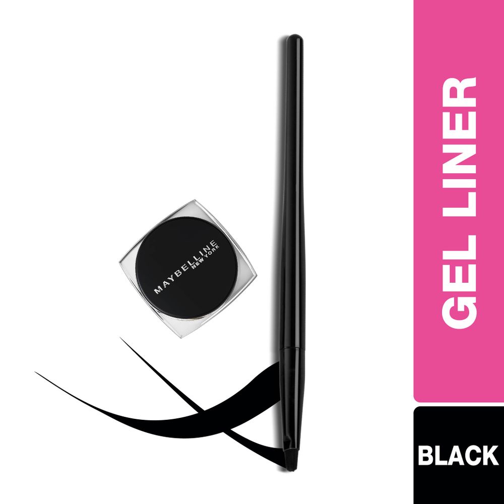 Maybelline New York Lasting Drama Gel Eyeliner With Expert Eyeliner Brush - 01 Black (2.5g)