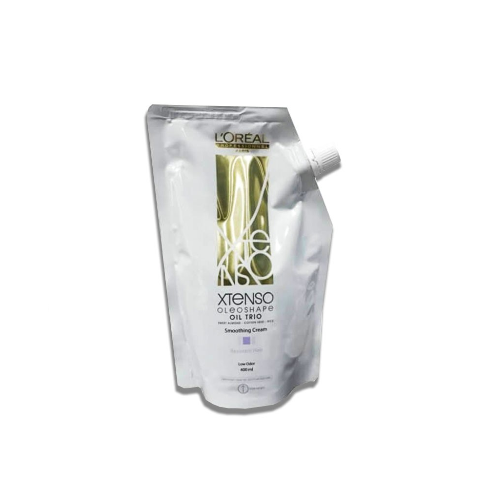 Loreal Professionnel Paris Xtenso Oleoshape Oil Trio Smoothing Cream Resistant Hair 400ml