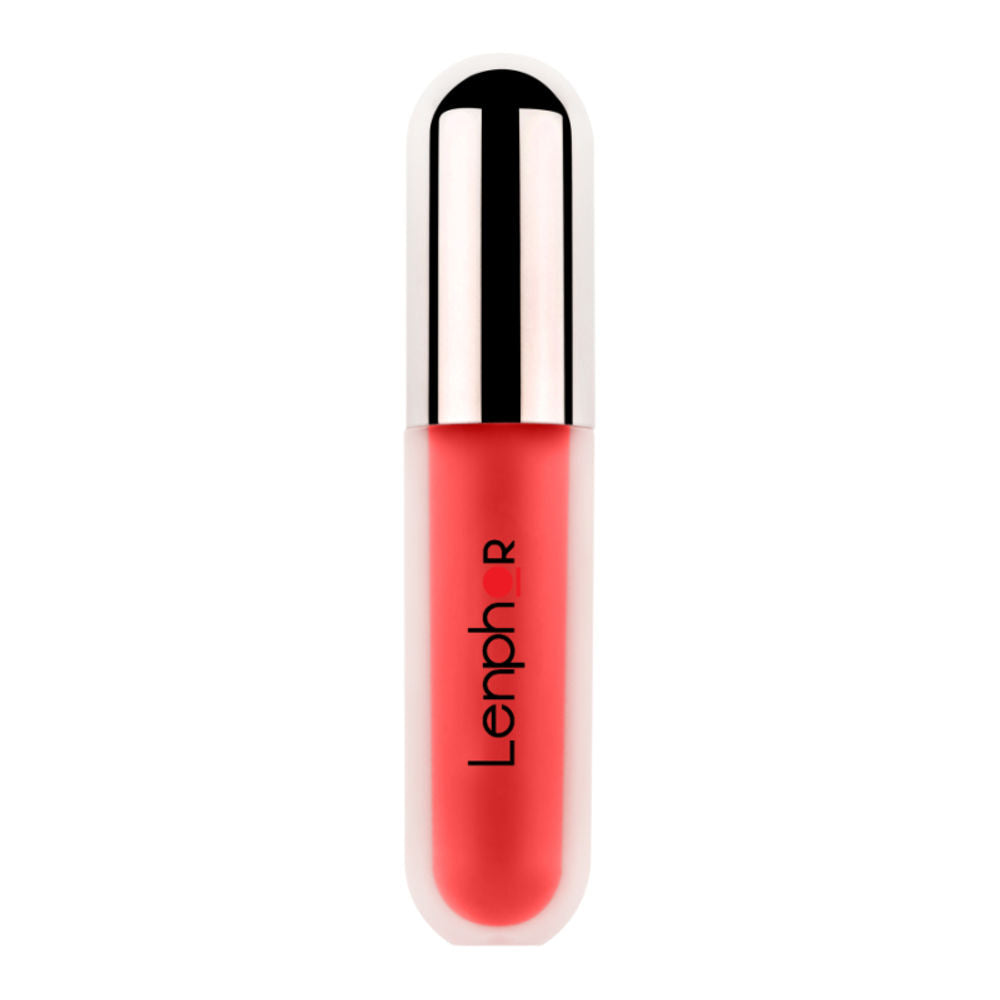 Lenphor Lasche It Liquid Lipstick - Carmine Red 03 (5ml)