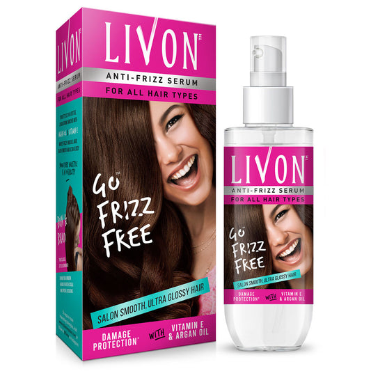 Livon Hair Serum for Women | All Hair Types |Smooth, Frizz free & Glossy Hair (100ml)