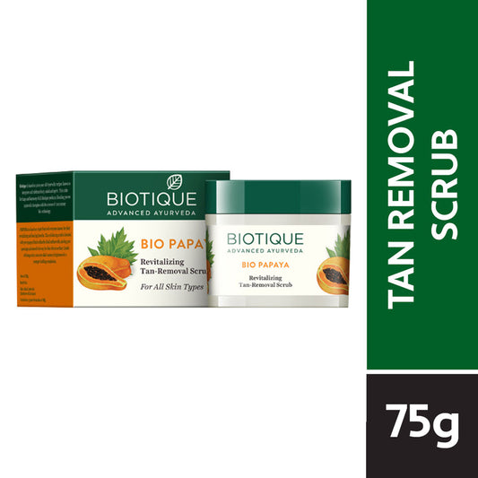 Biotique Bio Papaya Revitalizing Tan Removal Scrub (75gm)