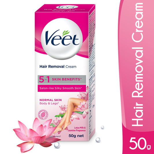 Veet Silk & Fresh Hair Removal Cream, Normal Skin (50gm)